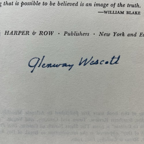 Signed glenway wescott images - signed,