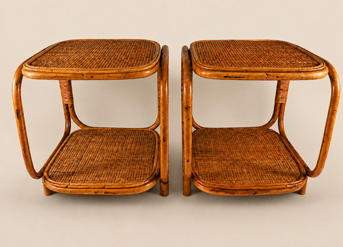 Coppia comodini vintage anni