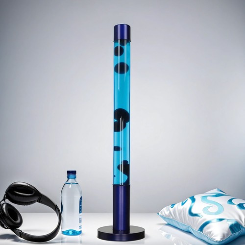 Grande lampada lava blu