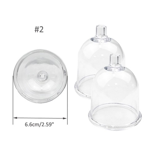 2pcs 5cm plastica sottovuoto - plastica,
