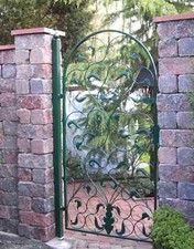 Cancello da Giardino Porta Ferro Battuto Lisbao-RBGT100/200S Zincato Premium ...