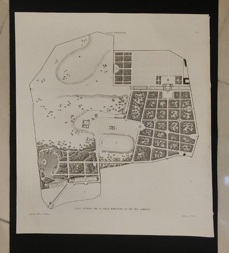 Pianta villa borghese - e, suoi