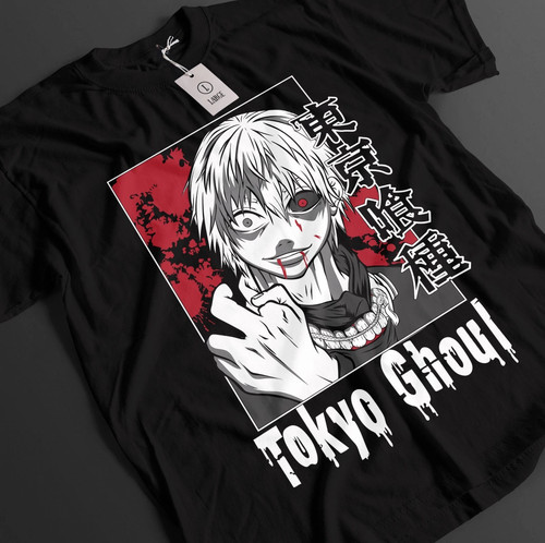 Shirt nera unisex kaneki ken - nera,