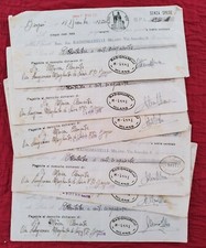 8x Bank draft check Italy
