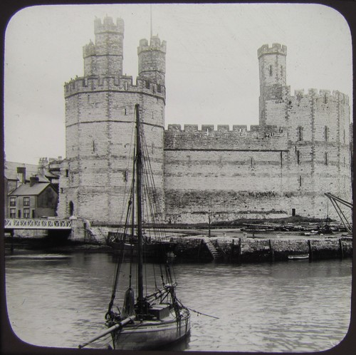 Glass magic lantern slide - lantern,