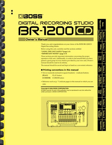 Boss 1200cd studio di - boss,