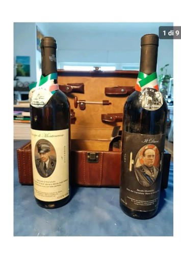 Bottiglia mussolini vino - bottiglia,