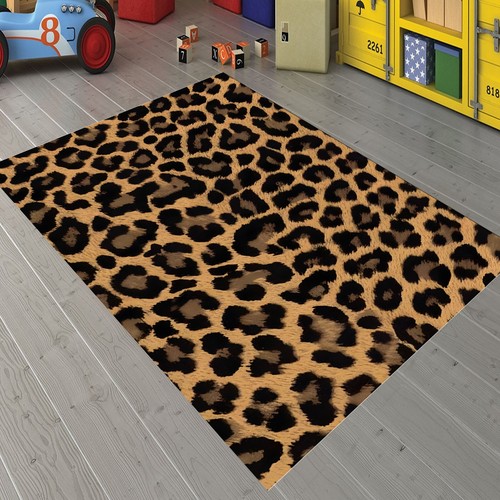 Tappeto stampa leopardata