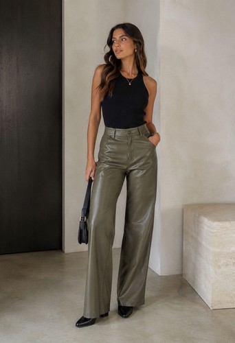 Zara pantalone donna verde - zara,
