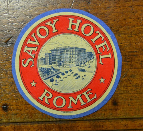Etichetta valigia hotel - da,