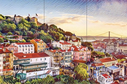 Pannello ceramica mosaico - , di