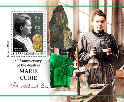 Francobolli marie curie - francobolli, 90°