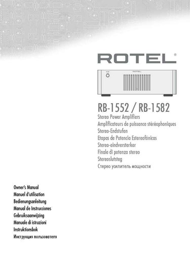 Rotel 1552 amplificatore - rb-1552,