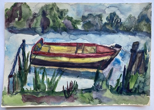 Barca riva lago - lago, con