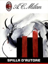 cartolina postcard Calcio da raccoglitore Milan  Spilla d'Autore