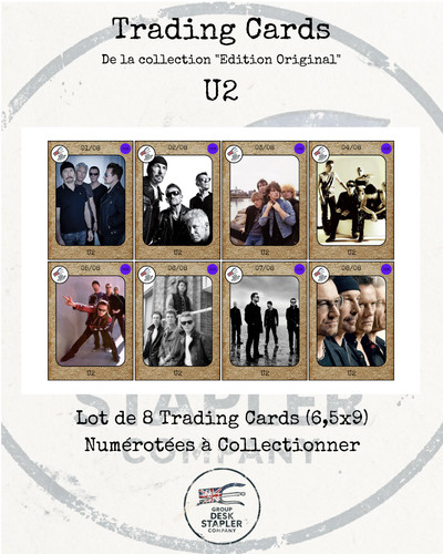 Cartes collection merch - u2,