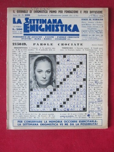 Settimana enigmistica 2293 - ,