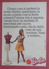 Pubblicità Advertising Italian Clipping 1974 BARBIE macchina per cucire 5 pagine