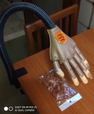 Manichino Mano Per Addestramento Nail Art Unghie Finte 