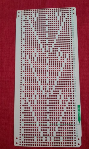 Una scheda perforata - , set