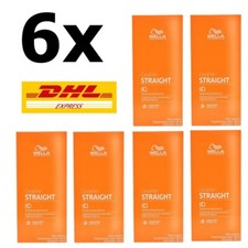 6 x WELLA WELLASTRATE (C) Crema lisciante permanente per capelli sistema lisciante