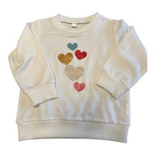 Felpa Bianca con Cuoricini