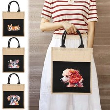 UK Printed Jute Tote Bag