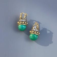 Orecchini Dormeuse Dorati CZ