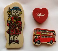 Gomme Vintage anni 70/80 Souvenir UK - Londra - Glasgow