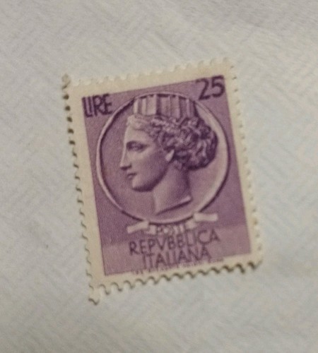 Francobollo lire repvblica - francobollo, 25