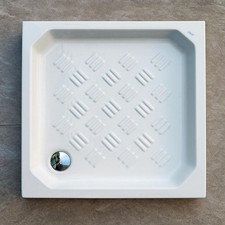 Piatto doccia in ceramica 90x90 h 11cm antiscivolo - Cesame