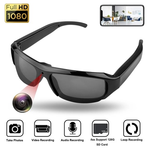Occhiali fotocamera 1080p - hd,