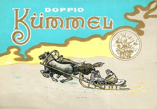 Etichetta doppio kummel - etichetta,