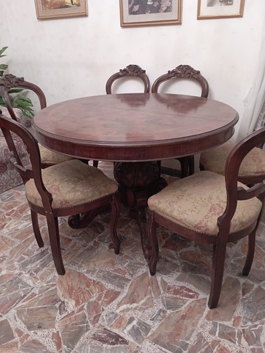 Vetrina vintage con tavolo - vetrina,