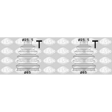 2x SASIC SET MANICOTTI ASSE