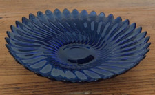 Piatto in Vetro Blu Centro