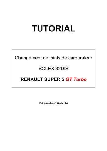 Carburatore solex dis - carburatore,