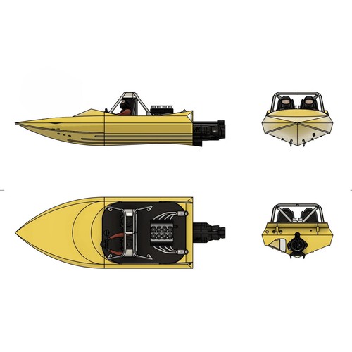 Kit brushless jet boat - brushless,