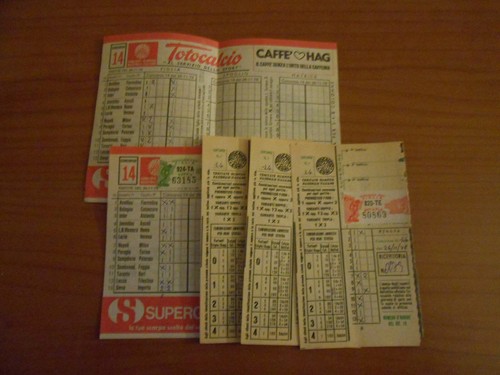 Schedina totocalcio concorso - totocalcio,