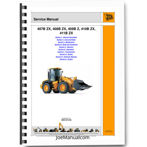 Jcb 407b 408b 409b z - 408b,
