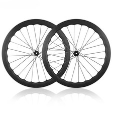  Set ruote in fibra di carbonio bici da strada 5045 mm larghezza 28 mm sei fori/blocco centrale 