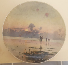 Michele Catti (Palermo 1855-1914) - Piatto dipinto ad olio