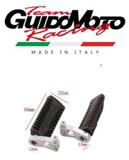 PEDANE ALLUMINIO GOMME APPOGGIA PIEDI MINIMOTO GP PISTA KAYO KMM707