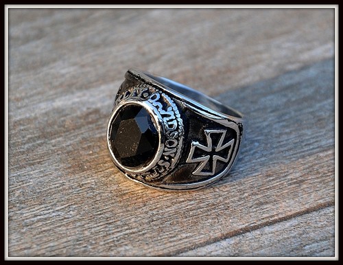Anello signet croce malta - anello,