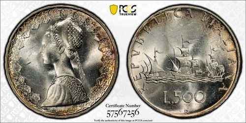 1967 italy 500 lire - 1967-r,