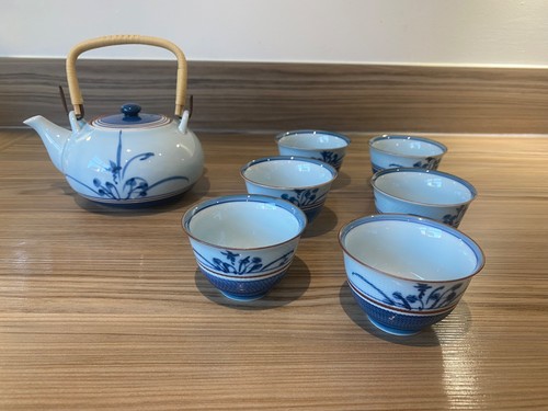 Japanese kiln tea set 7pcs - tea,