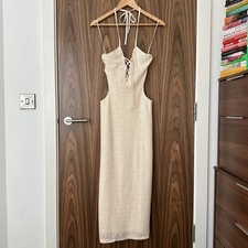 Maxi abito Bershka ecrù panna