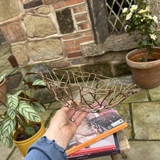 Copper Wire Basket Fruit Tray