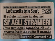 GAZZETTA DELLO SPORT 22 MARZO 1980 SI AGLI STRANIERI SARONNI