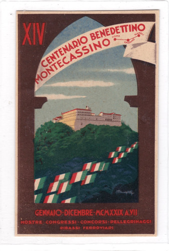 Montecassino cartolina del - -,